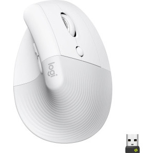 Logitech Lift Vertical Ergonomic, Alb