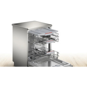 Bosch SMS4EMI06E, 14 seturi, 6 programe, Clasa B, EcoSilence Drive, EfficientDry, VarioFlex, VarioDrawer, Rackmatic, 60 cm, Inox