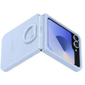 Samsung Capac protectie spate Silicon Flipsuit Blue pentru Galaxy Z Flip 6