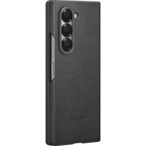 Samsung Capac protectie spate Kindsuit Leather Gray pentru Galaxy Z Fold 6