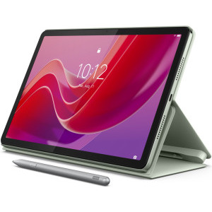 Lenovo Tab M11 TB330FU, 11 inch Multi-Touch, Helio G88 2GHz Octa Core, 4GB RAM, 128GB flash, Wi-Fi, Bluetooth, GPS, Android 13, Seafoam Green (precision pen + husa folio)