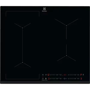 Electrolux EIV63443, Inductie, 4 zone de gatit, PowerBoost, Bridge, Hob2Hood, 60 cm, Negru