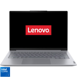 Laptop Lenovo 14 ThinkBook 14 G9 IRL, WUXGA IPS, Procesor Intel® Core™ 7 240H (24M Cache, up to 5.20 GHz), 16GB DDR5, 1TB SSD, Intel Graphics, No OS, Arctic Grey