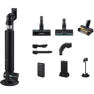 Aspirator Samsung Bespoke AI Jet Ultra VS90F40DEK/GE, vertical cu mop, 1050W, 0.5L, Negru