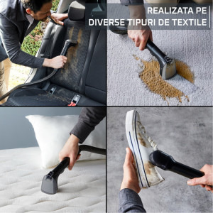 Rowenta Clean It IN5021F0, cu spalare, 750W, 1.5L, Negru/Verde