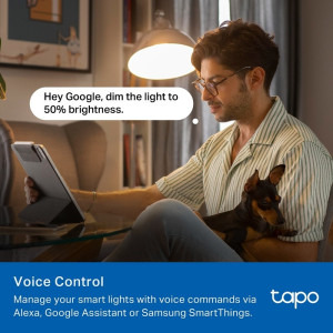 TP-LINK Bec inteligent LED Smart Wi-Fi Tapo L430C, E14, 4.8W, 470 lm, RGBW
