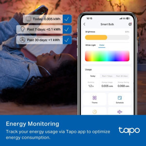 TP-LINK Bec inteligent LED Smart Wi-Fi Tapo L430C, E14, 4.8W, 470 lm, RGBW