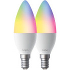 TP-LINK Bec inteligent LED Smart Wi-Fi Tapo L430C, E14, 4.8W, 470 lm, RGBW, 2buc