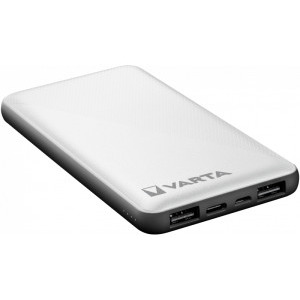 Varta Energy 10000 mAh, 1x USB-C, 2x USB, 15W, White