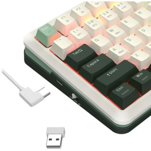 Redragon Flekact Pro TKL RGB White-Green Pink Switch Mecanica