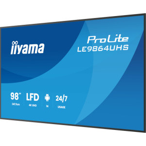 IIyama Smart ProLite LE9864UHS-B1AG 98 inch UHD VA 6.5 ms 60 Hz USB-C