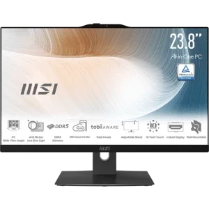 All-In-One PC MSI Modern AM242P 1M, 23.8 inch FHD, Intel® Core™ 3 100U 1.2GHz Raptor Lake, 16GB RAM, 256GB SSD, Intel Graphics, Camera Web, Windows 11 Pro