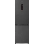 Heinner HCNF-HM400DINVDGE++, 400 L, Clasa E, Full No Frost, Dual Inverter, MaxStorage, Control electronic, 186 cm, Antracit