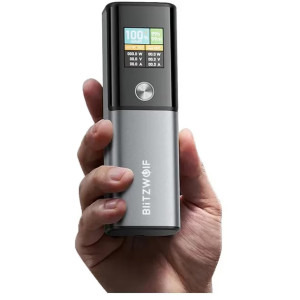 BlitzWolf BW-P23, 14000 mAh, 1x USB, 1x USB-C, 100 W, Black/Grey