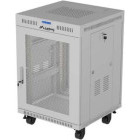 Lanberg FF01-6615-23SL 15U, Stand alone, 600 x 600, Mesh door, LCD, Gri