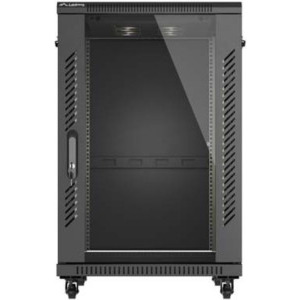 Lanberg FF01-6818-12B 18U, Stand alone, 600 x 800, Glass door, Panouri laterale detasabile, Negru