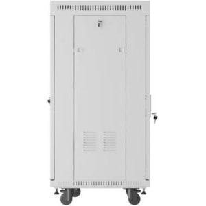 Lanberg FF01-6622-12SL 22U, Stand alone, 600 x 600, Glass door, Panouri laterale detasabile, Gri