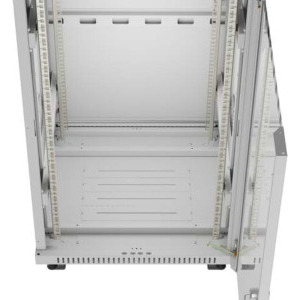 Lanberg FF01-6622-12SL 22U, Stand alone, 600 x 600, Glass door, Panouri laterale detasabile, Gri