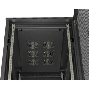Lanberg FF01-6027-23B 27U, Stand alone, 600 x 1000, Mesh door, Negru