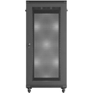 Lanberg FF01-6027-23B 27U, Stand alone, 600 x 1000, Mesh door, Negru