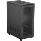 Lanberg FF01-6027-23B 27U, Stand alone, 600 x 1000, Mesh door, Negru