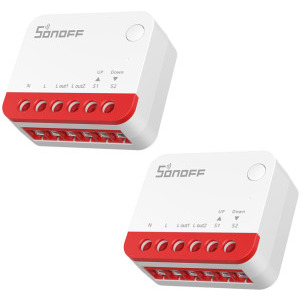 Sonoff Comutator Smart MINI-ZBRBS, ZigBee, Control vocal, 2 buc