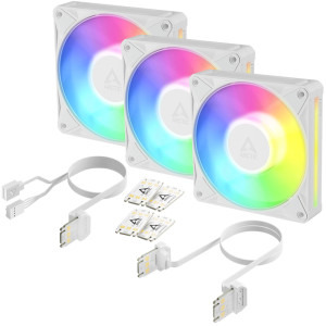 ARCTIC AC BioniX P12 A-RGB 120mm White Three Fan Pack