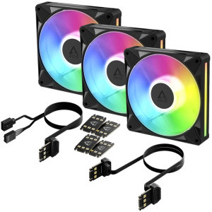 ARCTIC AC BioniX P14 A-RGB 140mm Black Three Fan Pack