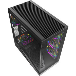 Gaming GREUCEANU Max Streaming Edition, AMD Ryzen 7 9850X3D 4.7GHz, 32GB DDR5, 2TB SSD, RX 9070 XT 16GB GDDR6, Iluminare RGB