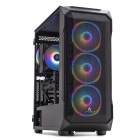 Gaming BALAUR Plus Esports Edition, Intel i5-14400F 2.5GHz, 16GB DDR5, 500GB SSD, RTX 5060 8GB GDDR7, Iluminare RGB