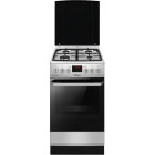 Aragaz Hansa FCMX592299, Mixt, 4 arzatoare, Aprindere electrica, Sistem de siguranta, Grill, Timer, Clasa A, 50 cm, Inox
