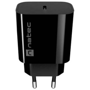 Natec Ribera, 1x USB-C, 20 W, Black