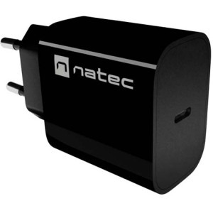 Natec Ribera, 1x USB-C, 20 W, Black