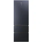 Combina frigorifica Haier HTW7720ENMB, 483 L, Clasa E, No Frost, Humidity Zone, hOn, Control electronic, 200 cm, Negru