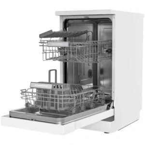 Heinner HDW-FSM45510WE++, Slim, 10 seturi, 5 programe, Clasa E, AquaStop, 45 cm, Alb