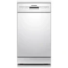 Masina de spalat vase Heinner HDW-FSM45510WE++, Slim, 10 seturi, 5 programe, Clasa E, AquaStop, 45 cm, Alb