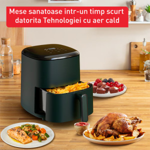 Tefal Friteuza cu aer cald Easy Fry Max EY245310, 1500W, 5L, Verde