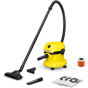 Karcher WD 2 Plus V-12/6/18/C Home, cu sac, 1000W, 12L, Galben/Negru