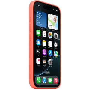 Apple Protectie pentru spate, material silicon pentru iPhone 16 Pro, culoare Tangerine (SEASONAL)