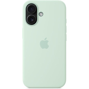 Apple Protectie pentru spate, material silicon pentru iPhone 16 Aquamarine (SEASONAL)