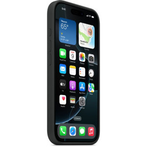 Apple Protectie pentru spate, material silicon pentru iPhone 16 Pro, culoare Black