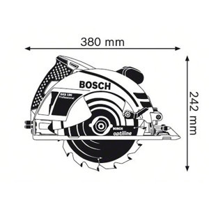 Bosch Professional Fierastrau circular GKS 190, 1400W, 5500RPM, 190mm diametru panza, accesorii incluse