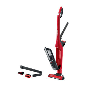 Bosch vertical 2 in 1 Flexxo Gen 2 BBH3ZOO28 25,2V, Sistem Robust Air, Perie ALLFloor cu Led, Rosu, 0.4L