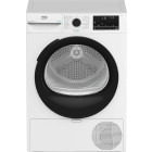 Uscator de rufe Beko BM3T48249W, Pompa de caldura, 8 kg, Clasa C, ProSmart Inverter, Eco Gentle, SteamCure, AquaWave, Alb