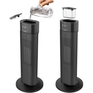Heinner Radiator ceramic HCH-LH2000BK, 2000 W, 2 trepte, Umidificare, Negru