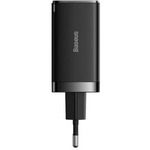Baseus GaN5 Pro, 2x USB-C, 1x USB, Quick Charge 65W, Black