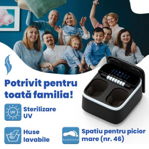 Suporto Aparat de masaj pentru picioare, Masaj talpi, Reflexoterapie, Sterilizare UV