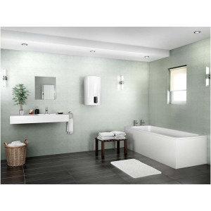 Ariston electric Lydos Plus 50L, 1800 W, programare saptamanala, rezervor emailat cu Titan