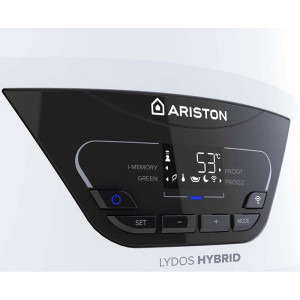 Ariston electric cu pompa de caldura LYDOS HYBRID WI-FI 80, 80 L, 1200 W