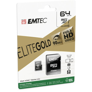 Emtec Elite Gold microSDXC Clasa 10 64GB + Adaptor SD